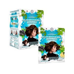 Shampoo Capilar Cubre Canas  Marrón Medio Dexe