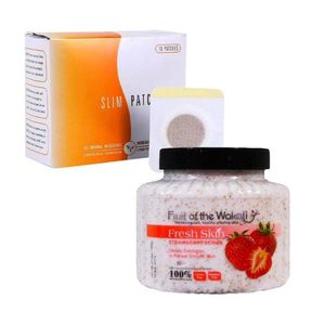 Exfoliante Corporal de Fresa + Parches adelgazantes 10 und