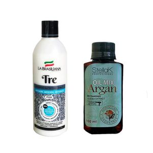 Shampoo Capilar Tre + Aceite de Argán con Extracto de Jojoba