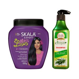 Máscara capilar Skala Mais Lisos + Shampoo Romero 320ml