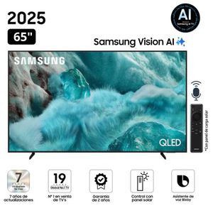 Televisor Samsung QLED 65" Visión AI Smart TV QN65Q7F - Nuevo 2025