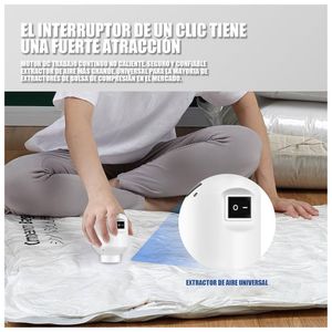 Succionador Compresor de Aire Eléctrico para Bolsas al Vacío