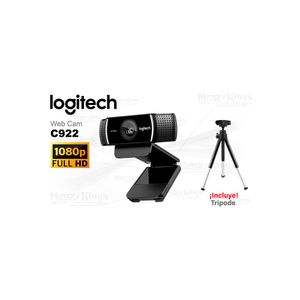 Logitech C922 HD Pro Webcam 720p/1080p - Webcam con audio y compresión H.264, ideal para streaming