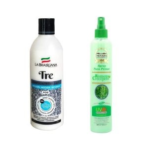 Shampoo Capilar Tre + Spray Para Peinar romero