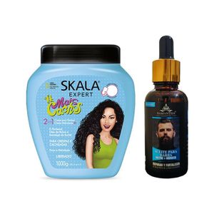 Máscara capilar Skala Mais Cachos + Aceite de Barba