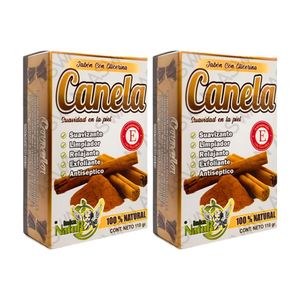 PACK DE 2 JABON NATURAL DE CANELA 110GR