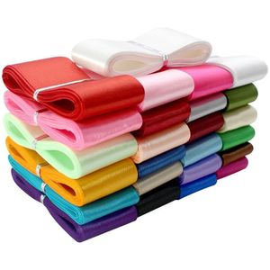 Cinta de Satén Satinada de 4cm por 25 Colores Cada Uno de 10 Metros