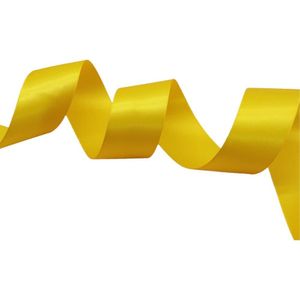 Cinta Satinada Satén de Doble Cara 4cm por 100 Metros Color Amarillo
