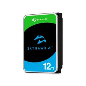 Disco Duro Seagate Skyhawk Ai 12TB SATA 6Gb/s 3.5" con 256MB de Caché para Seguridad y Vigilancia