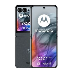 Motorola Moto Razr 50 - Smartphone Android  - Pantalla táctil gris - Diseño elegante y compacto
