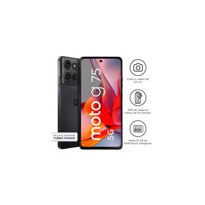 Smartphone Motorola moto g75 5G, 256GB, 8GB RAM, 6.8" Full HD, Gris, Android 14, 5000mAh