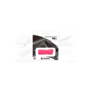 Memoria USB Kingston Exodia M 128GB Rosa Neon - Alta velocidad y diseño moderno