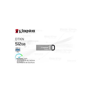 Memoria USB Kingston Kyson 512GB Metal Silver - Almacenamiento Rápido y Elegante