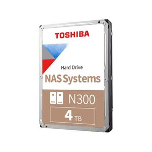 Disco duro Toshiba N300 NAS 4TB SATA 7200RPM 3.5" con 512MB Cache para almacenamiento eficiente