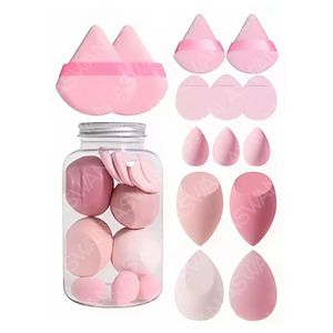 Set de Esponjas Para Maquillaje x14 Piezas Rosas