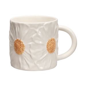 Mug de Cerámica con Diseño Flor 420 ml