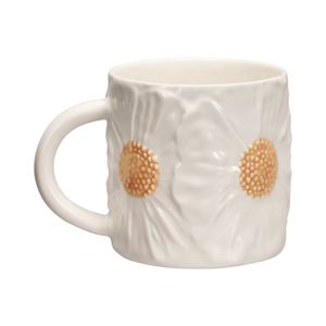 Mug de Cerámica con Diseño Flor 420 ml