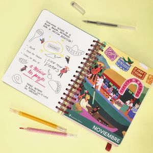 Agenda Ilustrada 2026 con Espiral XL 16 X 21 cm