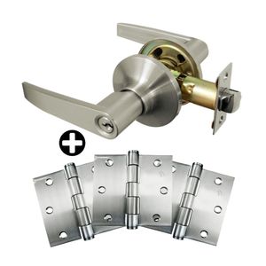 Combo Travex: 1 Manija de Dormitorio Tanke + 3 Bisagras 3x3"