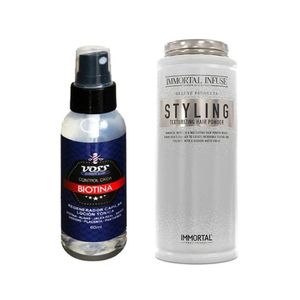 Biotina Control de Caida Voss+Polvo Fijador Capilar Immortal