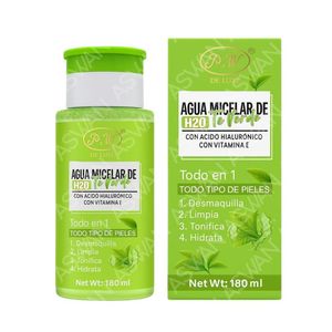 Agua Micelar H20 Te Verde Con AH 180 ml - P&W DE LUXE