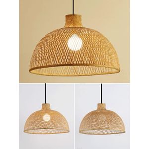 Lampara Colgante Campana Bambú