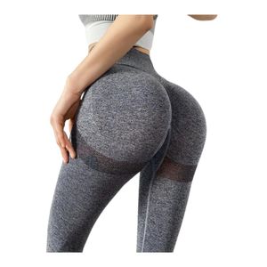Mallas Deportivas Push Up De Cintura Alta Para Mujer Gris