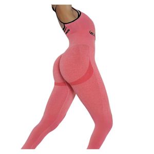 Mallas Deportivas Push Up De Cintura Alta Para Mujer Coral