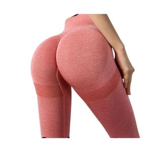 Mallas Deportivas Push Up De Cintura Alta Para Mujer Coral