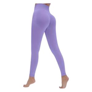 Mallas Deportivas Push Up De Cintura Alta Para Mujer Morado