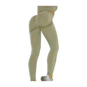 Mallas Deportivas Push Up De Cintura Alta Para Mujer Verde Militar