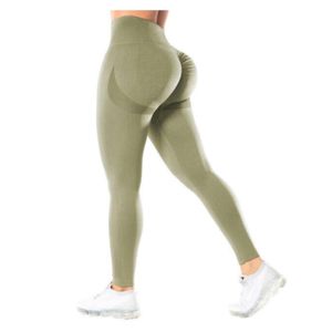 Mallas Deportivas Push Up De Cintura Alta Para Mujer Verde Militar