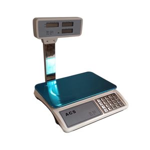 Balanza Digital Bodeguera 40 Kg con Torre Teclado de Acero
