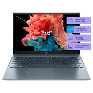 Notebook HP Pavilion 15.6" Intel Core i5, 16 GB RAM, 512 GB SSD - Potente y eficiente