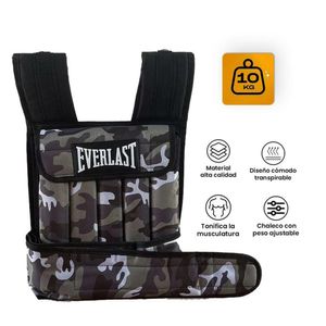 Chaleco De Peso 10kg Camuflado Crossfit