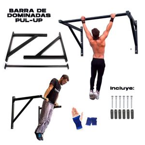 Barra Dominadas Crossfit Pull Up Reforzada Pro MAS GUANTES