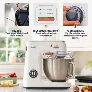 Batidora Planetaria Oster FPSTSMPL4W  5.2L  Blanco