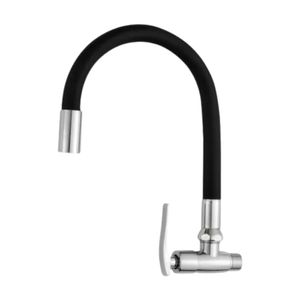 Llave Caño para Pared Flexible Negro C&A 126245