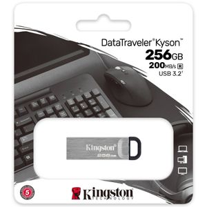 USB 256GB Kingston DataTraveler Kyson USB 3.2 Gen 1 Type-A - DTKN/256GB
