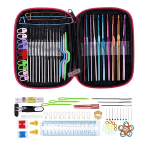 Kit de Ganchos Y Accesorios para Tejer Al Crochet 100 Piezas