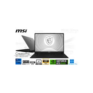 Laptop MSI CreatorPro X18 HX, Core i9 14900HX, 64GB RAM, 2TB SSD, 16" con Quadro RTX 3500, W11 Pro
