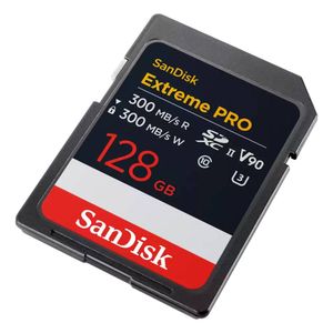 MEMORIA SANDISK EXTREME PRO SDXC UHS-II 128GB. V90 U3, C10 300MBS R/W