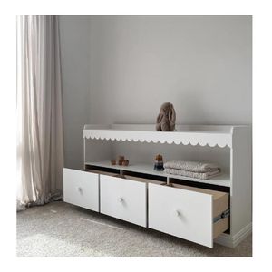 Librero Funcional Akira Infantil color Blanco 3 cajones TU MESITA