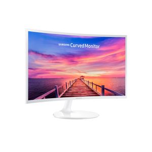 Monitor curvo Samsung CF391 de 27" FHD, diseño ultra slim en color blanco - Ideal para gaming y tra