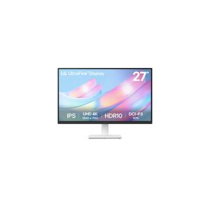 Monitor LG 27" UHD 4K IPS con conectividad HDMI y DP - Ideal para gaming y diseño profesional
