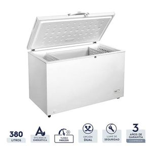 Congelador Horizontal Electrolux 380 Litros EFCC38C2HQW Dual Blanco