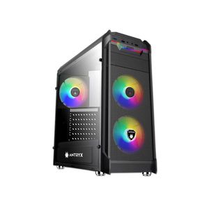 Caja Mid Tower ANTRYX RX Vortex ARGB 600W - Iluminación RGB, óptima ventilación y espacio para gami