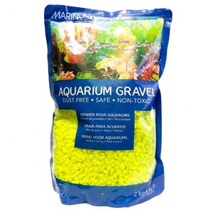Grava decorativa Marina, color verde limón x 2 Kg. Hagen