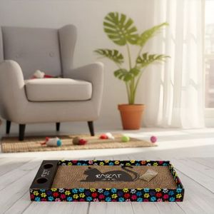 Rascador rascat para gatos con pelotita + nitcap