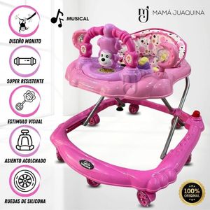 Andador con Tablero Musical «MONKY» Pink